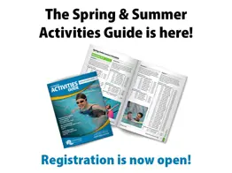 Image with an image of the City of Cambridge's new Spring / Summer Activity guide. Text that says: registration now open!