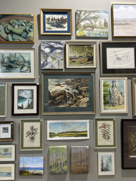 Art available for the Art Attic silent auction